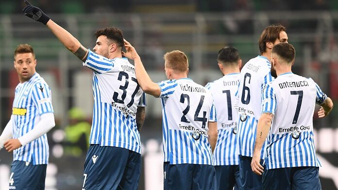 . petagna esultanza spal