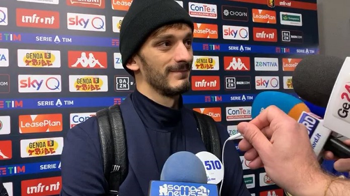 gabbiadini zona mista genoa sampdoria