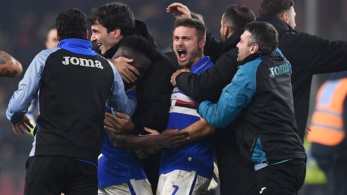 Genoa-Sampdoria serie A linetty Lazio sampdoria Napoli highlights