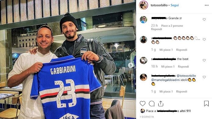 sorbillo-gabbiadini-maglia gabbiadini sorbillo
