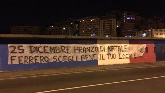 striscione-ferrero-minacce striscione ferrero