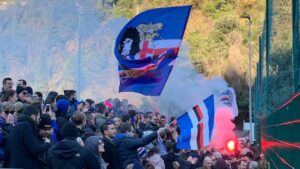 Sampdoria, entusiasmo per il Brescia: cori per squadra e Ranieri – VIDEO