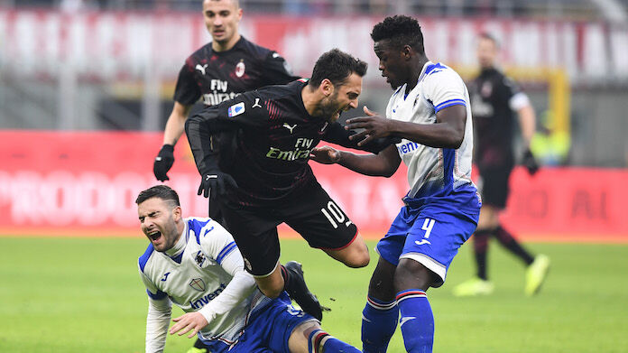 Milan-Sampdoria serie A convocati sampdoria milan