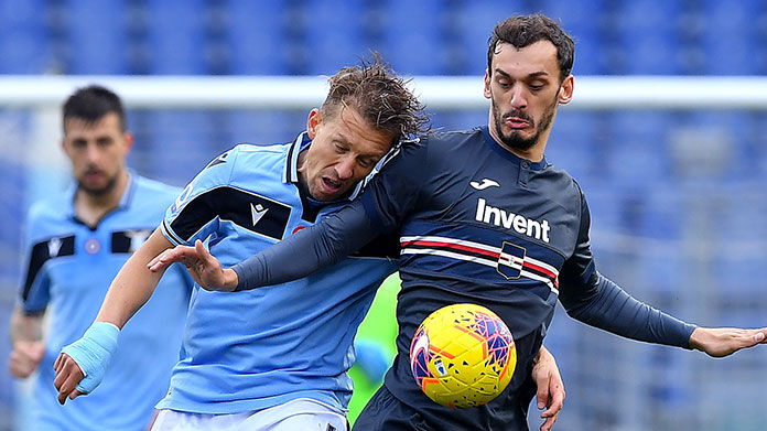 gabbiadini-leiva-lazio-sampdoria sampdoria lazio