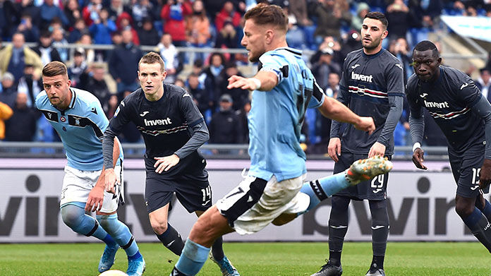 immobile-tira-lazio-sampdoria Lazio Sampdoria highlights