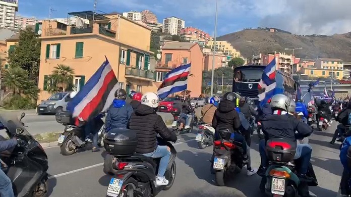 scooterata tifosi sampdoria