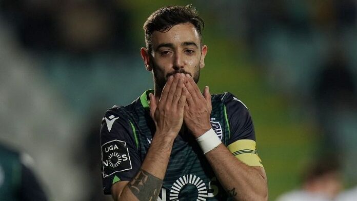 sporting-lisbona-bacio-bruno-fernandes sporting lisbona bacio bruno fernandes