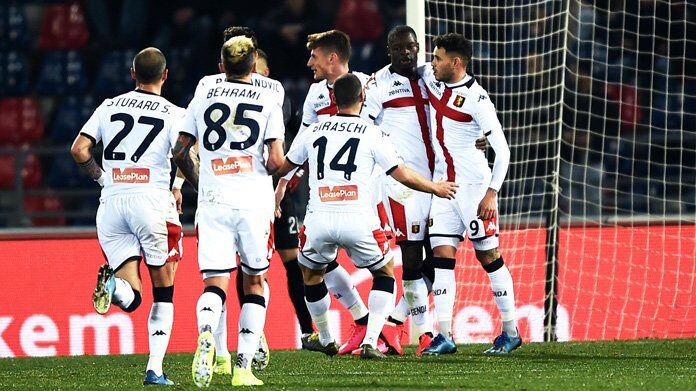 Esultanza-Genoa Salvezza Serie A Genoa Bologna