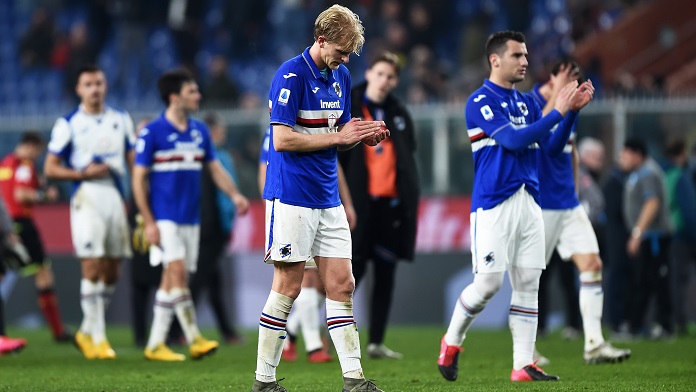 delusione sampdoria infortunati