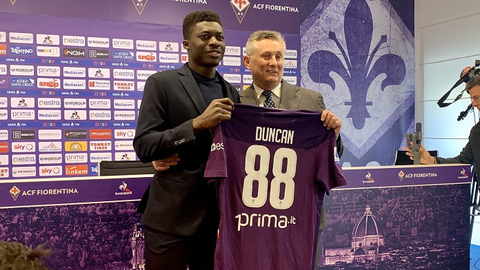 duncan pradè fiorentina presentazione