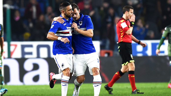 gabbiadini quagliarella sampdoria napoli