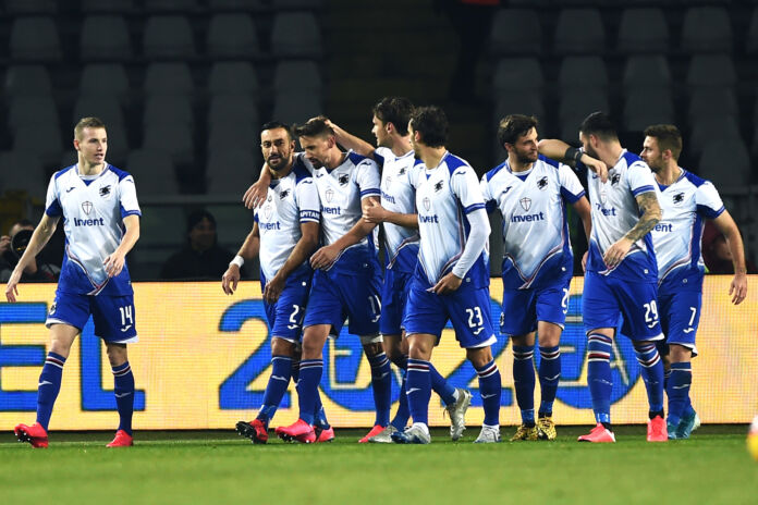 esultanza-gol-quagliarella-torino-sampdoria-gruppo Coronavirus Sampdoria ripresa serie a