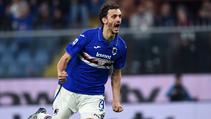 Sampdoria Gabbiadini Napoli gol