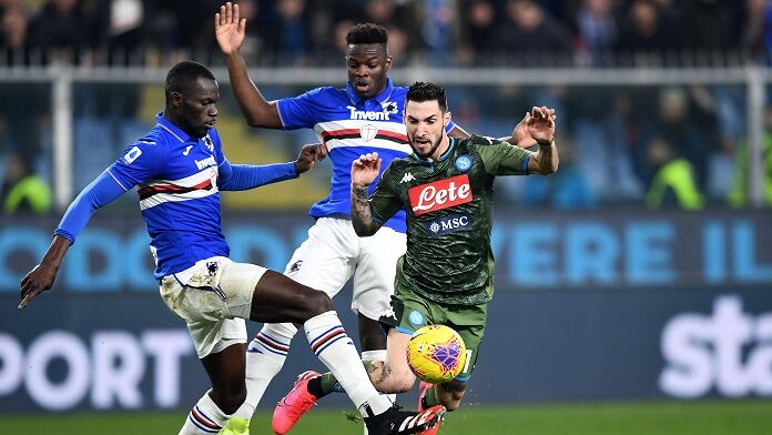 Sampdoria-Napoli serie A stipendi Sampdoria