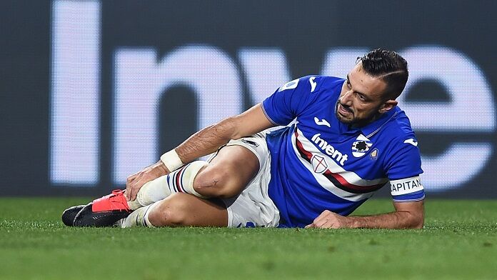 . quagliarella infortunio sampdoria