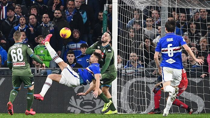 Sampdoria-Napoli serie A VAR Sampdoria