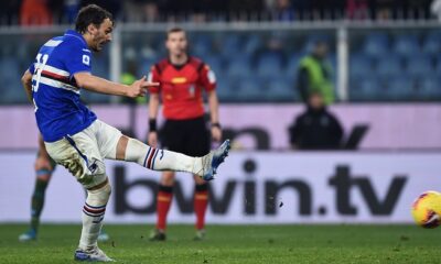 tiro gabbiadini sampdoria napoli