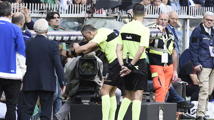 Sampdoria-Milan serie A var arbitro