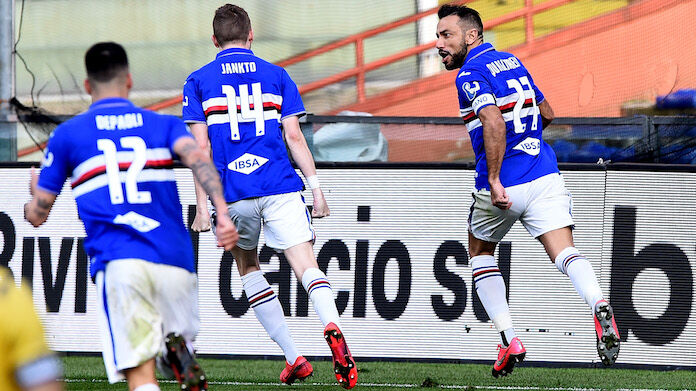 esultanza-gol-quagliarella-sampdoria-verona Sampdoria