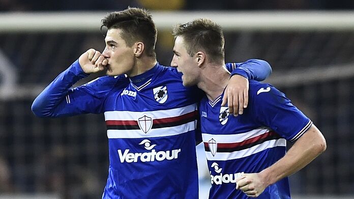 Sampdoria-Lazio serie A schick sampdoria
