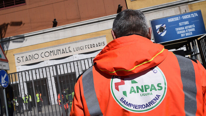 controlli-coronavirus-paramedico coronavirus controlli sampdoria ferraris serie a