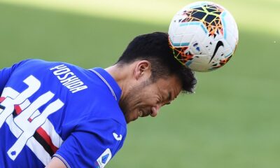 yoshida colpisce testa sampdoria verona