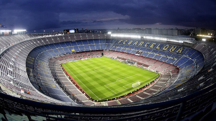 Camp Nou stadium general view before the Champions League match date 3 between FC Barcelona Barca Coronavirus campionati