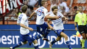 Esordio con il Milan: nel 2012 sgambetto della Sampdoria al Diavolo