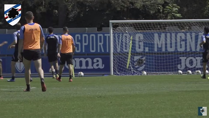 allenamento sampdoria bogliasco