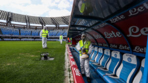 Serie A, come avviene la sanificazione di uno stadio – VIDEO