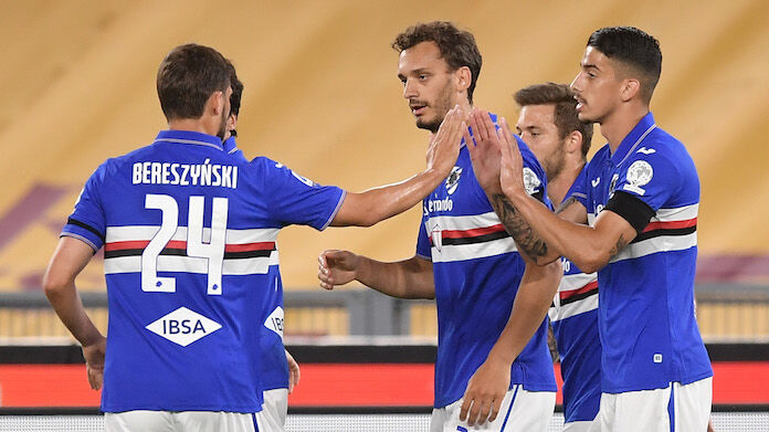 esultanza-gol-gabbiadini-gruppo-roma-sampdoria pronostico sampdoria milan