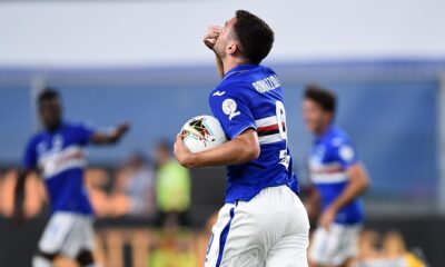 esultanza gol dedica bonazzoli sampdoria bologna