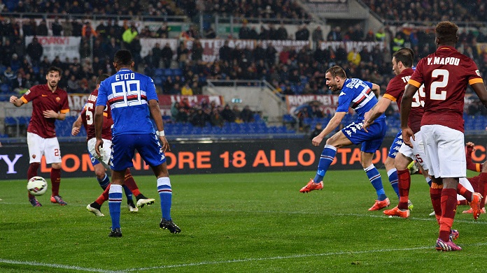 de silvestri gol roma sampdoria