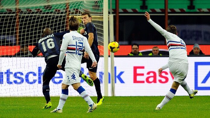 Inter-Sampdoria serie A renan gol inter sampdoria