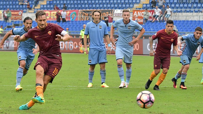 totti roma sampdoria gol