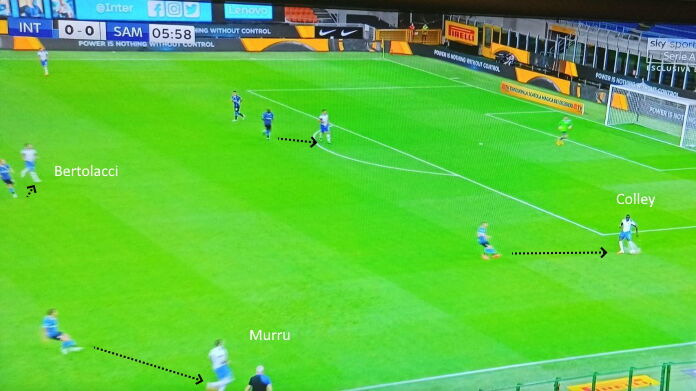 inter-sampdoria (colley lancio 2) sampdoria jankto