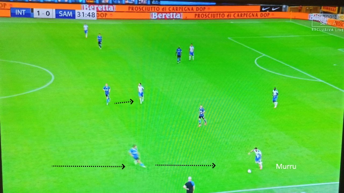 inter sampdoria murru lancio