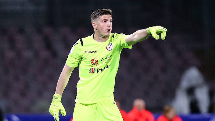 Napoli-Cagliari serie A Cagliari Cragno