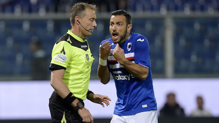 Sampdoria-Milan serie A diffidati sampdoria