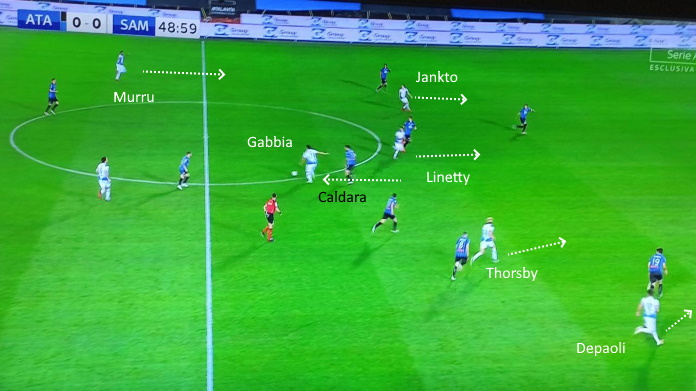 atalanta samp gabbiadini
