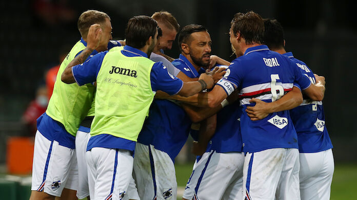 Udinese-Sampdoia serie A sampdoria bonazzoli esultanza