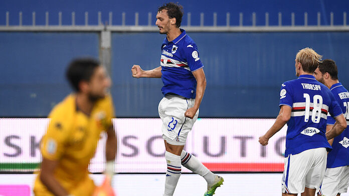 Sampdoria-Genoa serie A Gabbiadini Sampdoria