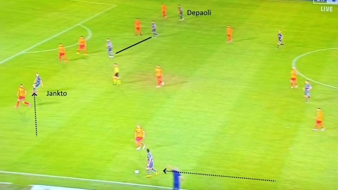 lecce samp jankto dentro al campo