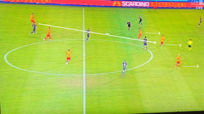 lecce samp spazi tra le linee