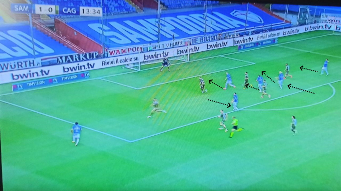 samp cagliari cross