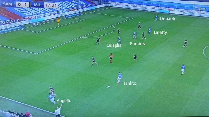 sampdoria milan jankto augiello