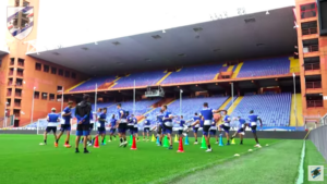 Sampdoria Benevento, i blucerchiati si allenano al Ferraris –  FOTO