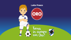 La Sampdoria scende in campo con Latte Oro: il concorso per i tifosi