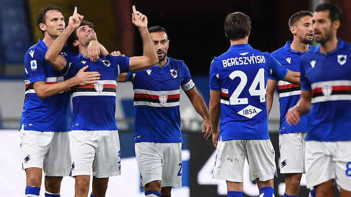 Sampdoria-Lazio serie A augello sampdoria