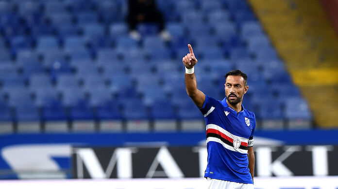 Sampdoria-Lazio serie A quagliarella sampdoria